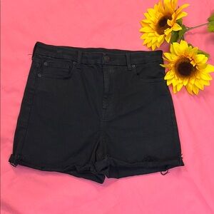 Women's Black Denim Shorts